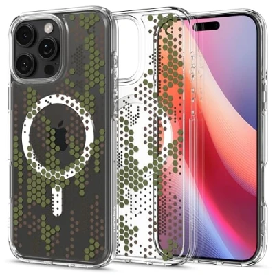 Image de Spigen Coque pour iPhone 16 Pro Max, Ultra Hybrid MagFit, [Collaboration Cyrill] 6,9 Pouces Digital Camo