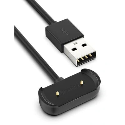 Image de BICMICE Câble de charge 1 m pour Amazfit GTS 2/GTS2 Mini/GTS 2e/GTR 2/GTR 2e/T REX Pro (ne convient pas T REX)/Bip U Pro/Zepp E/Zepp Z/Bip 3/Pop Chargeur montre connectée USB