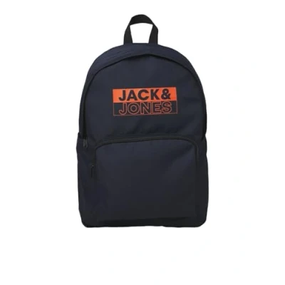 Image de JACK &amp; JONES Sac à dos d&#039;écolier avec poches zippées Noir/bleu/bleu marine, Bleu marine vif, taille unique