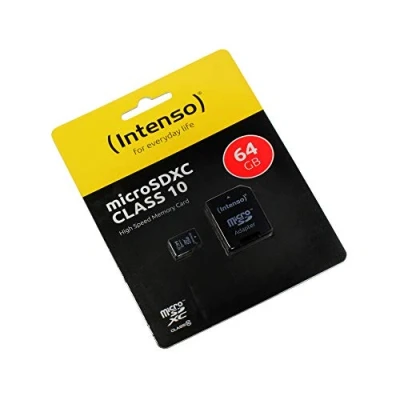 Image de 64Go Carte mémoire Compatible avec Crosscall Core M5, microSDXC, Classe 10, HighSpeed, Adaptateur SD