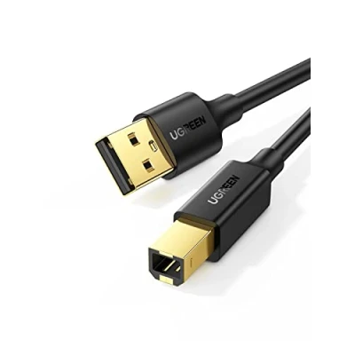 Image de Câble Imprimante USB 2.0 A Mâle/USB B Mâle UGREEN 5M Noir
