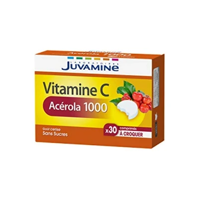 Image de JUVAMINE Vitamine C Acérola 1000mg 30 Comprimés à croquer