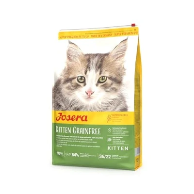 Image de JOSERA Kitten GRAIN FREE 10 kg Croquettes pour chaton à l&#039;huile de saumon Sans céréales Nourriture Super Premium un développement optimal des chats en période croissance Sac