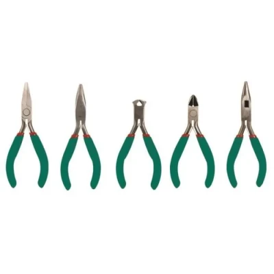 Image de Velleman Ensemble de 5 pinces précision, pour une utilisation professionnelle et hobby