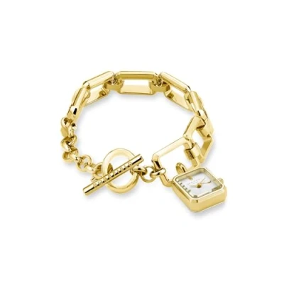 Image de Rosefield Octagon Charm Chain Montre, Femme, Taille: One Size, Gold