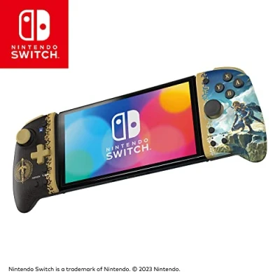 Image de HORI Split Pad Pro (The Legend of Zelda™: Tears the Kingdom Edition) Manette mode portable pour Nintendo Switch et OLED Licence officielle