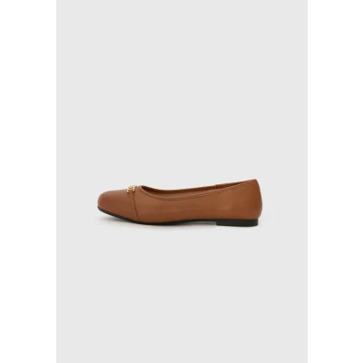 Image de Love Moschino Ballerines, Femme, Taille: 37, Cognac Cuir
