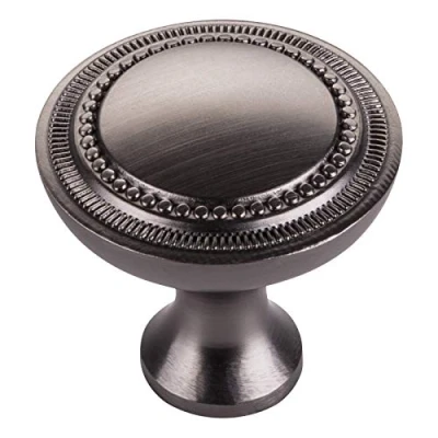 Image de Bouton de meuble NORWIN Ø 32 mm Aspect inox mat foncé tiroir commode SO TECH®