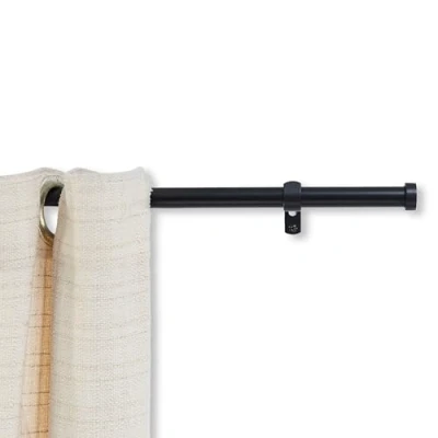 Image de ACAZA Tringle Rideau Extensible de 240 à 340cm Fixation Murale Réglable Décorative pour Fenetre Acier inoxydable Couleur Noir