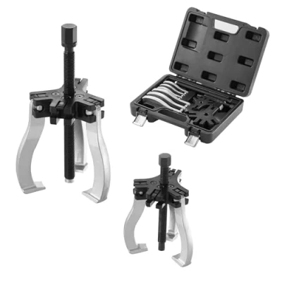 Image de VEVOR Extracteur de Roulement à 2/3 Mâchoires 2PCs Arrache Traction 2/5 T en Acier Moyeu Roue Ouverture 76,2 mm 177,8 pour Entretien Démontages des Engrenages Poulies Machines