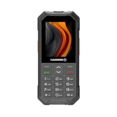 Image de Téléphone à touches Hammer 6 LTE, grande batterie 2500mah jusqu&#039;à 7 jours en veille, lampe de poche et touche SOS, technologie Volte, rétroéclairées, IP68 1,5 mètres droptest, écran 2,4 pouces