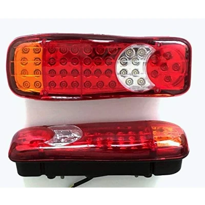 Image de 2 x LED arrière queue de 12 V camion Châssis Socle basculant pour remorque Caravane