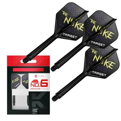 Image de Target Darts Luke Littler K Flex Flights and Shaft System, No.6(33mm) Jeu de 3 fléchettes Kflex, Édition Joueur Accessoires No Flight