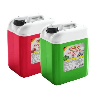 Image de Lot de 2 bidons liquide vaisselle concentré pour Motif pomme et cerise x 5 l
