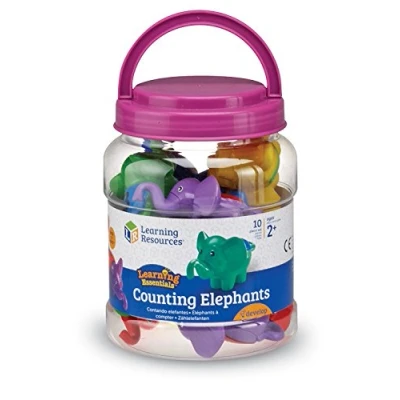 Image de Learning Resources Éléphants Snap n Learn, 14,2 x 19,1