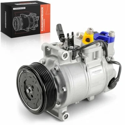 Image de Compresseur compatible avec climatisation A4 8E2 B6 8EC 8ED 8E5 B7 8H7 8HE A6 4F2 4FH 4F5 C6 Exeo 3R2 3R5 2000 2011 4F0260805G