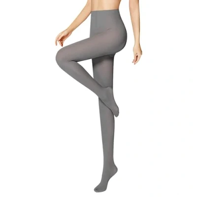 Image de Libella collant femme 50 DEN semi opaque indéchirable ceinture confort sans pression fin matière douce 27227 gris S