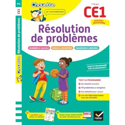 Image de Résolution de problèmes CE1 Cahier soutien nouveau programme Leçons et exercices corrigés (Broché)