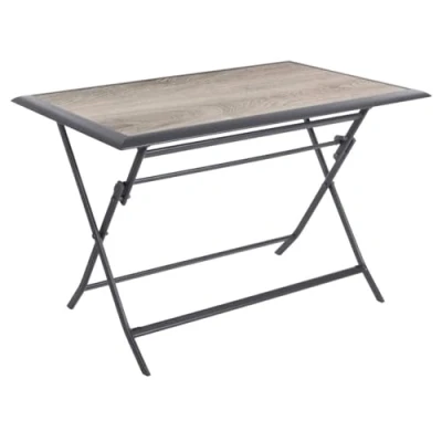 Image de Hespéride Table de Jardin Pliante rectangulaire Azua Gris Smoke