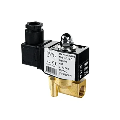 Image de FSA électrovanne en laiton 1/4&quot; 230V AC 0 10 bar NBR fermée sans courant