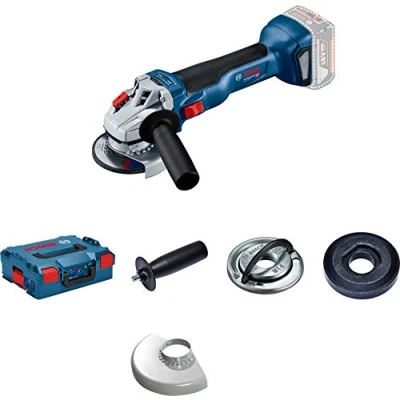 Image de Bosch Professional 06019J4001 18V System meuleuse Angulaire GWS 10 (diamètre de Disque 115 mm, sans Batterie ni Chargeur, dans Une L BOXX), 18 V, Solo in