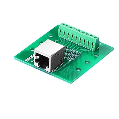 Image de SIENOC RJ45 / 8P8C à la Carte de débrochage borne vis avec Les Garnitures Rail DIN(RJ45 Terminal)