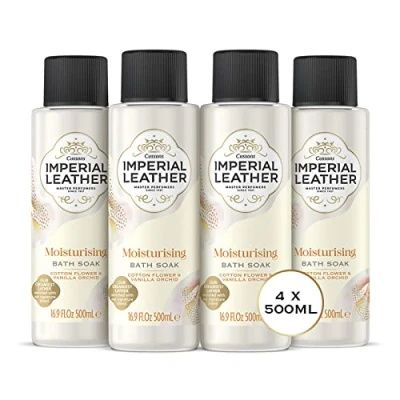 Image de Imperial Leather Bain hydratant moussant riche et crémeux avec fleur de coton orchidée vanille Soin doux du corps (500 ml), blanc