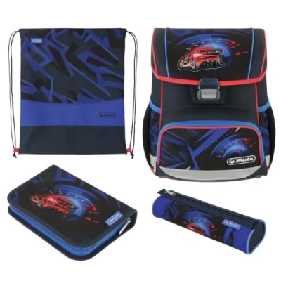 Image de Herlitz 1 Cartable Loop Plus High Speed, rempli, pièce, Haute Vitesse, 37 x 31 22 cm, décontracté