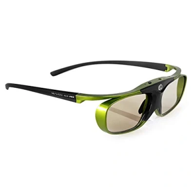 Image de Hi Shock DLP Pro Lime Heaven Lunettes Actives Link 3D Compatibles avec Les projecteurs d&#039;Acer, BenQ, Optoma, Viewsonic Remplacement du PPA5610 / E4W [96 200 Hz Rechargeable]