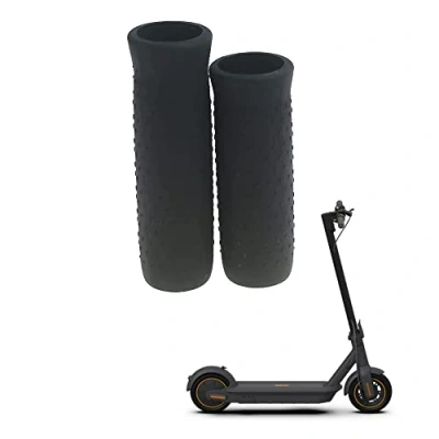 Image de Fututech Housse de Guidon pour Segway Ninebot Max G30 Couvercle Poignée en Silicone Trottinette Etui Protection Pièces Rechange Accessoires Scooter Electrique (Noir)