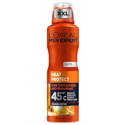 Image de L&#039;Oréal Men Expert déodorant en spray XXL pour homme, contre les odeurs de transpiration, la transpiration et l&#039;humidité, anti transpirant des températures élevées jusqu&#039;à 45 C, sans