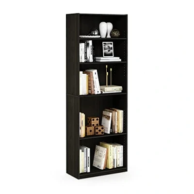 Image de Furinno Bibliothèques, Bois, Espresso, Taille Unique, dense, Expresso, One Size, 5 niveaux
