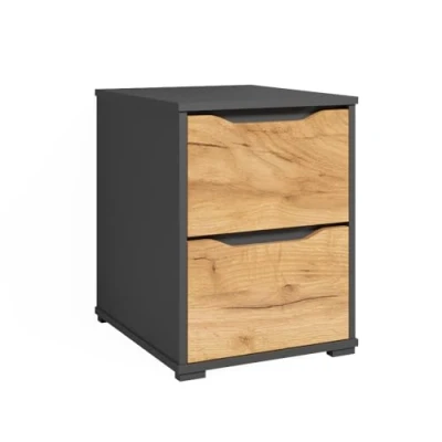 Image de Vicco Sideboard Ruben, Anthracite/Chêne de Force doré, 40 x 54 cm avec tiroirs