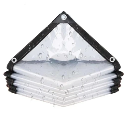 Image de CINVSERW 2x6m Bâche Étanche Transparente avec Œillets, Imperméable pour Poulailler, Bache Transparentes Exterieur Plastique, Bâches De Protection Résistante À La Poussière Et Pluie
