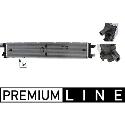 Image de Radiateur basse température, intercooler BEHR MAHLE CIR 1 000P