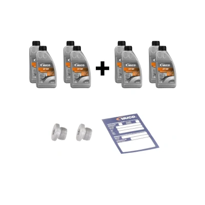 Image de VAICO V33 0533 XXL Jeu de pièces, vidange boîte automatique avec vis d&#039;huile, accessoires quantité d&#039;huile pour rinçage à l&#039;huile