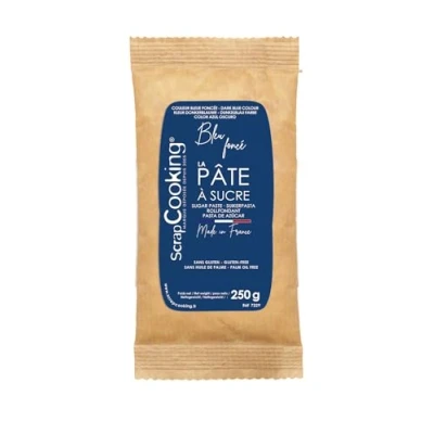 Image de Pâte à sucre bleu foncé 250 g