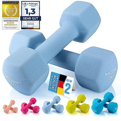 Image de Neopren Hantel Gymnastikhanteln 2er Set mit 1 5 kg Gewicht : 3
