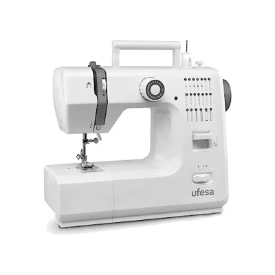 Image de Ufesa SW2002 Deluxe Machine à Coudre avec 20 Points, 2 Vitesses, Lumière de Couture Pédale/Interrupteur Manuel, Alimentation 12V