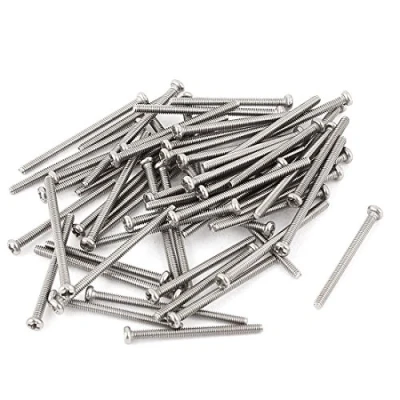 Image de sourcing map Vis à tête ronde cruciforme Phillips en acier inoxydable 304 M2 x 30 mm Boulon 30Pcs