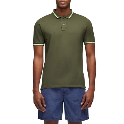 Image de SUNDEK Hommes Polo en Coton piqué à Pointe de Brice Vert XXL