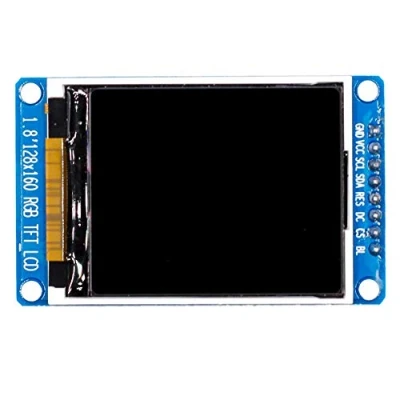 Image de Yheonver Module d&#039;affichage LCD 1,8&quot; Full Color 128 x 160 RGB SPI TFT ST7735S 3,3 V Remplacer l&#039;alimentation OLED