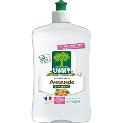 Image de L&#039;ARBRE VERT Liquide Vaisselle À L&#039;Amande 500Ml Lot De 4 Vendu Par