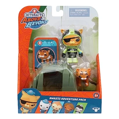 Image de Octonauts 61100 Above &amp; Beyond Figurine de luxe Pack d&#039;aventure Kwazii Recreate Missions, vert
