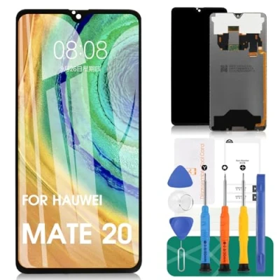 Image de Écran de remplacement pour Huawei Mate 20 LCD tactile numériseur HMA L29, L09 Kit réparation d&#039;assemblage (noir)