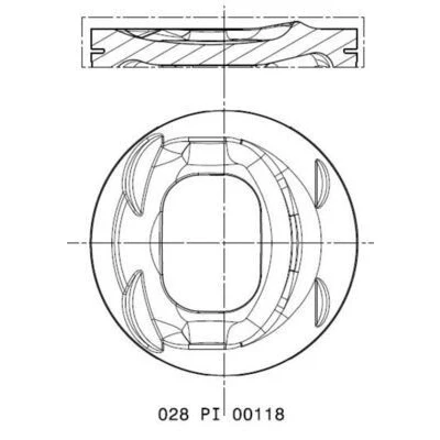 Image de Piston MAHLE ORIGINAL 028 PI 00118 002