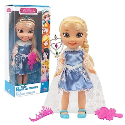 Image de FAIRYTALE PRINCESS, Poupée 35 cm, avec Tenue de Princesse et Accessoires, Modèle Reine des Neiges, Jouets pour Enfants à partir 3 Ans, GIOCHI PREZIOSI, FAT011