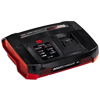 Image de Einhell Chargeur Power X Boostcharger 8A Change (Li Ion, pour toutes les batteries Change, mode Boost une charge plus rapide, indicateur d’état LED à 7 niveaux)