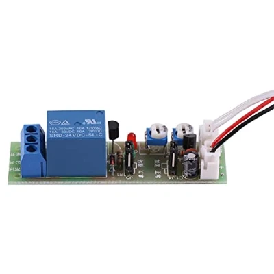 Image de DC5V/12V/24V Minuterie de Retard Cycle Infinie Commutateur Temporisation Relais Activation/Désactivation du Module 0 15min/0 60min Réglable(DC24V 15min Adjustable)