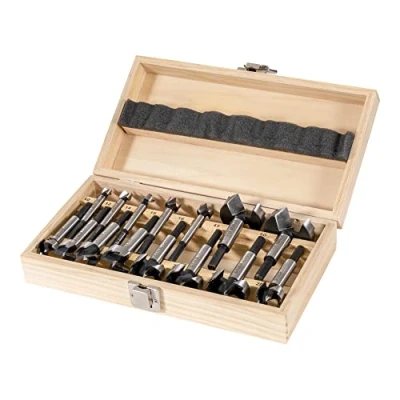 Image de Jeu de forets à façonner STIER rangés dans un coffret en bois, 15 pièces